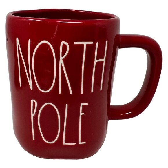 Rae Dunn NORTH POLE Mug Red Ceramic LL Magenta Santa Christmas Holiday Cup Gift - Picture 8 of 10